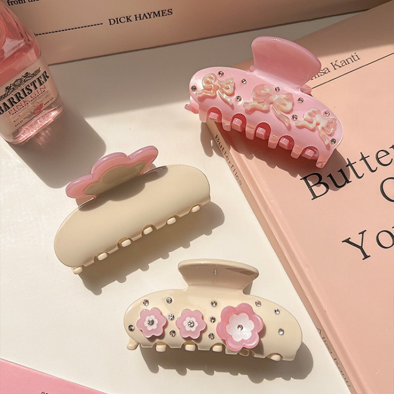 Hair Claw Clip Set - Pince à saisir les fleurs en