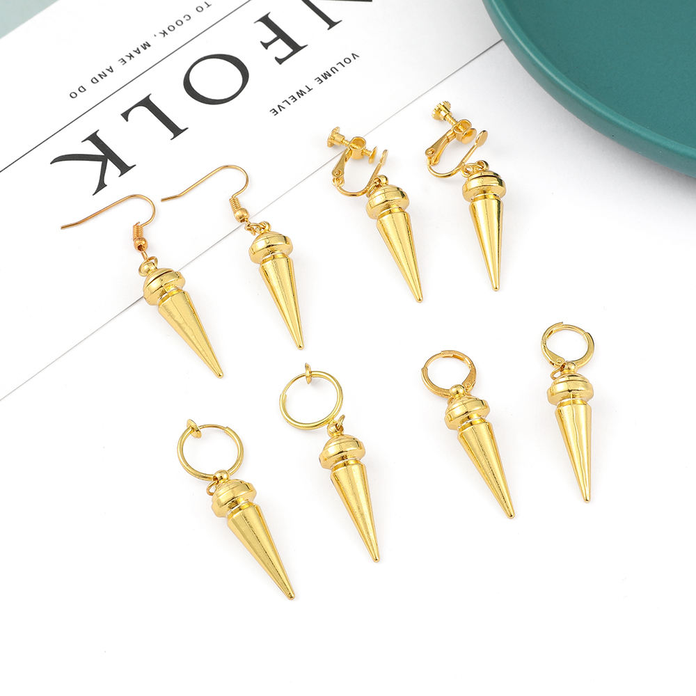 Women Accessories Trending - Boucles d'oreilles minimalistes dorées style anime,