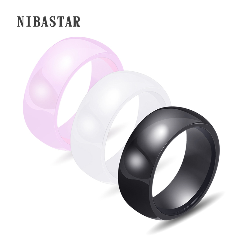 Women Accessories Shop Online - Bagues en céramique polie 3 couleurs