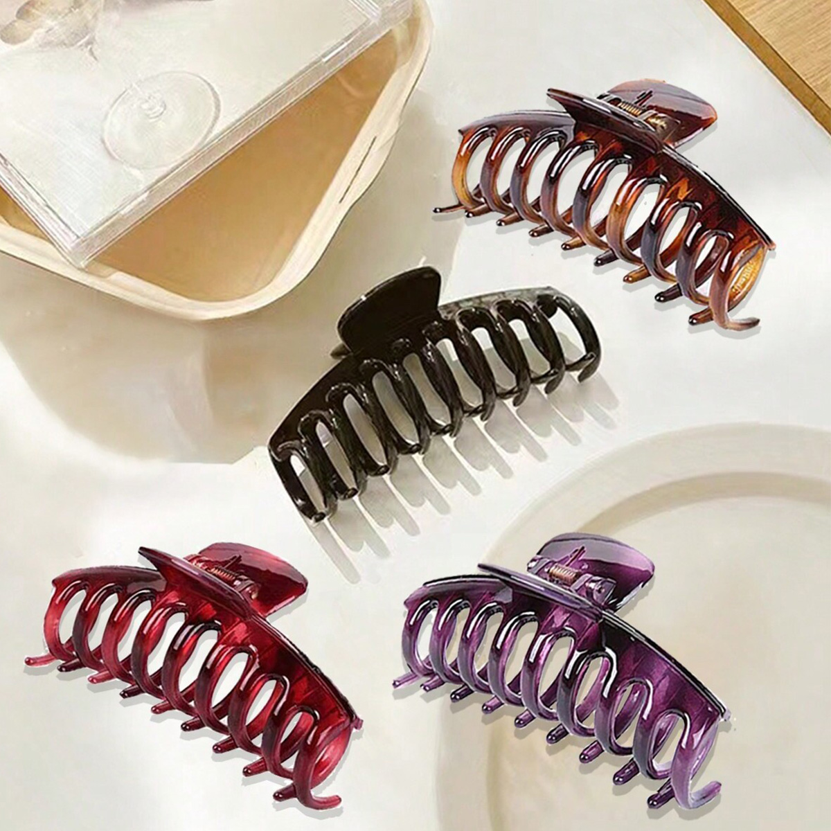 Pince à cheveux fleur en résin - Hair Claw Clip Set avis et prix
