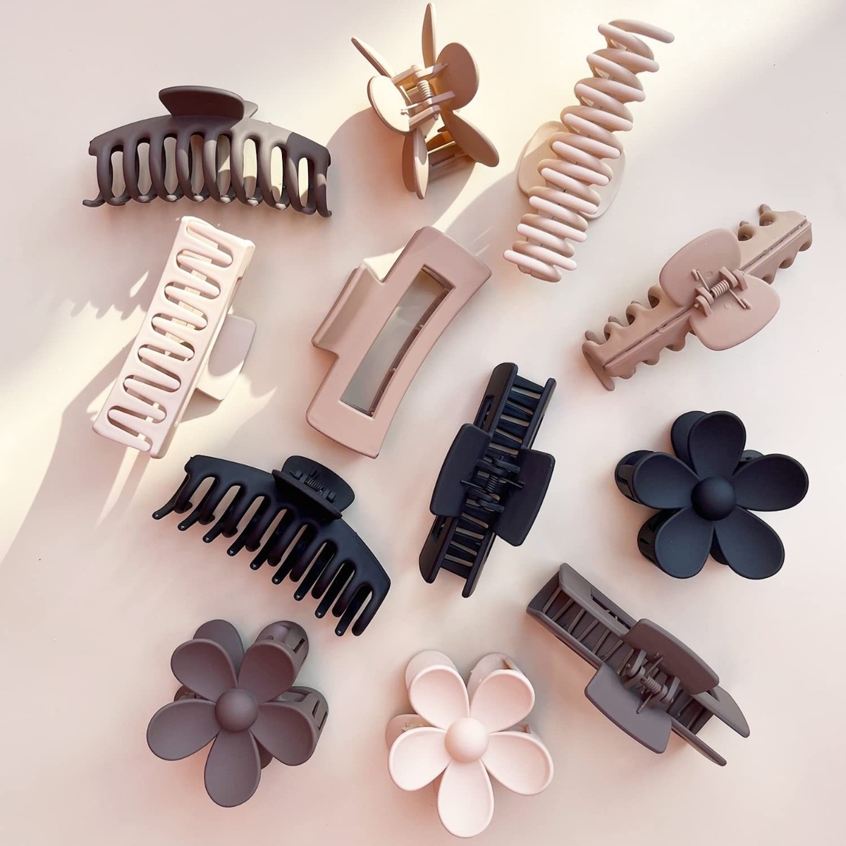Ensemble de 12 pinces à cheveu - Hair Claw Clip Set avis et prix