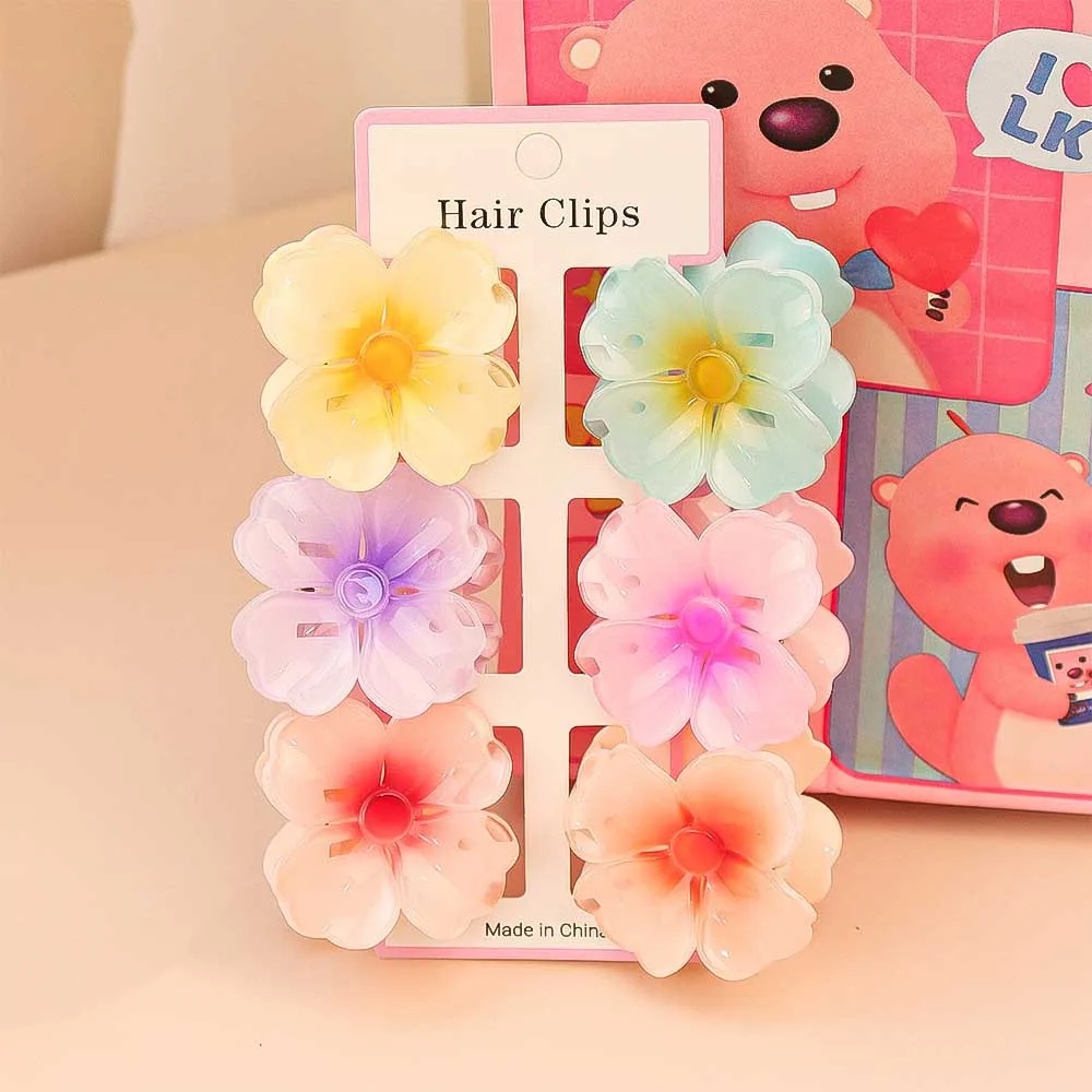 6 pièces mode coloré Transpare - Hair Claw Clip Set avis et prix