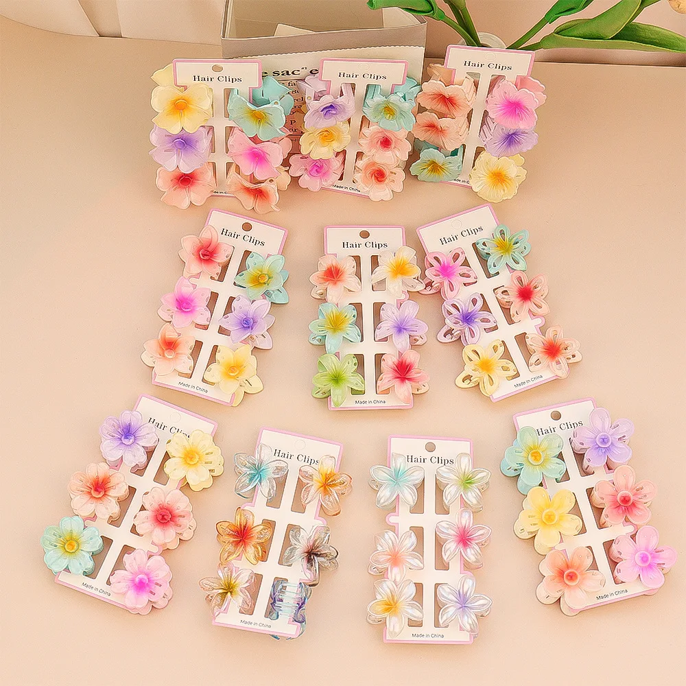 6 pièces mode coloré Transpare - Hair Claw Clip Set avis et prix