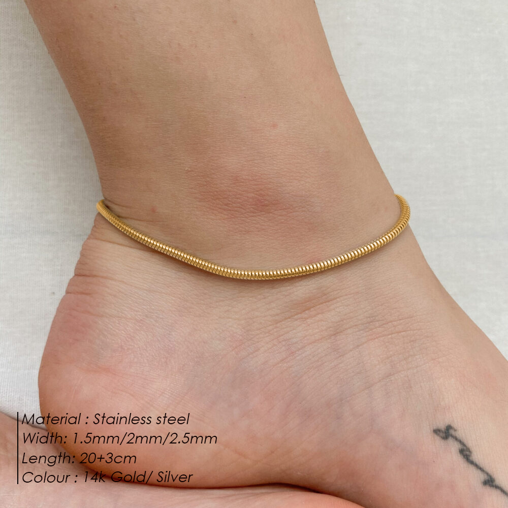 Chaîne de cheville ronde EManc - Women'S Essential Accessories avis et prix