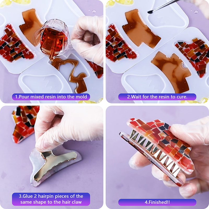 Pinces à cheveux en résine de  - Hair Claw Clip Set avis et prix
