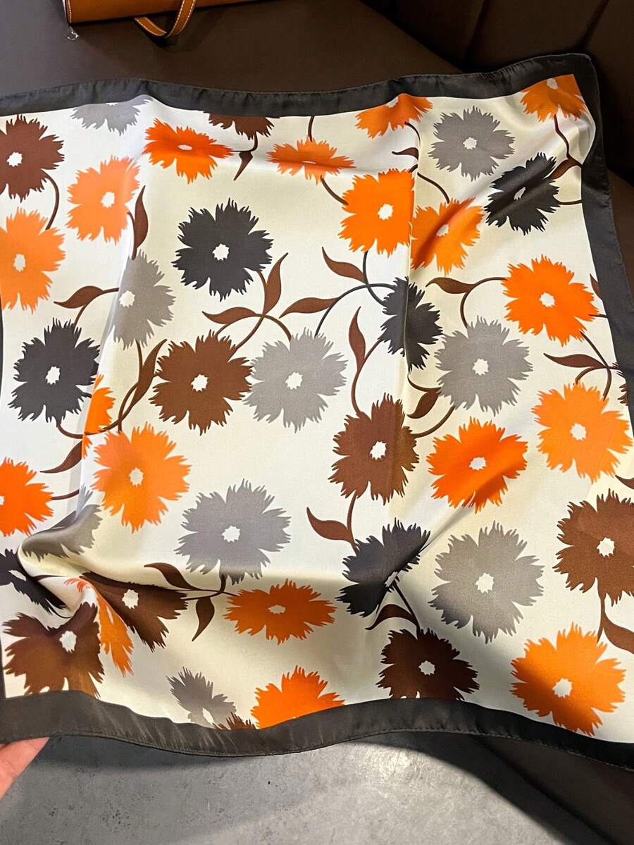 1 écharpe florale orange print - Women'S Essential Accessories avis et prix